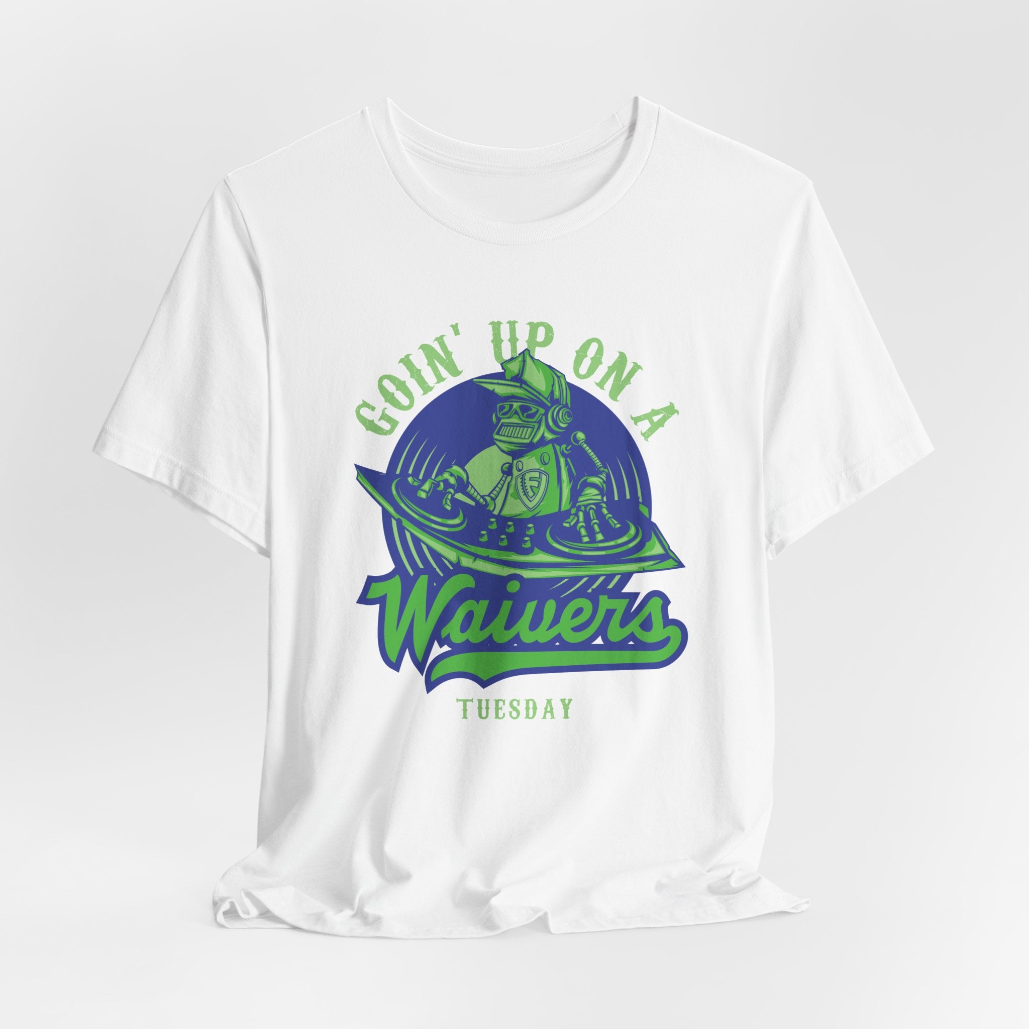 Going Up on A Waivers Tuesday Unisex Jersey Short Sleeve Tee - Green