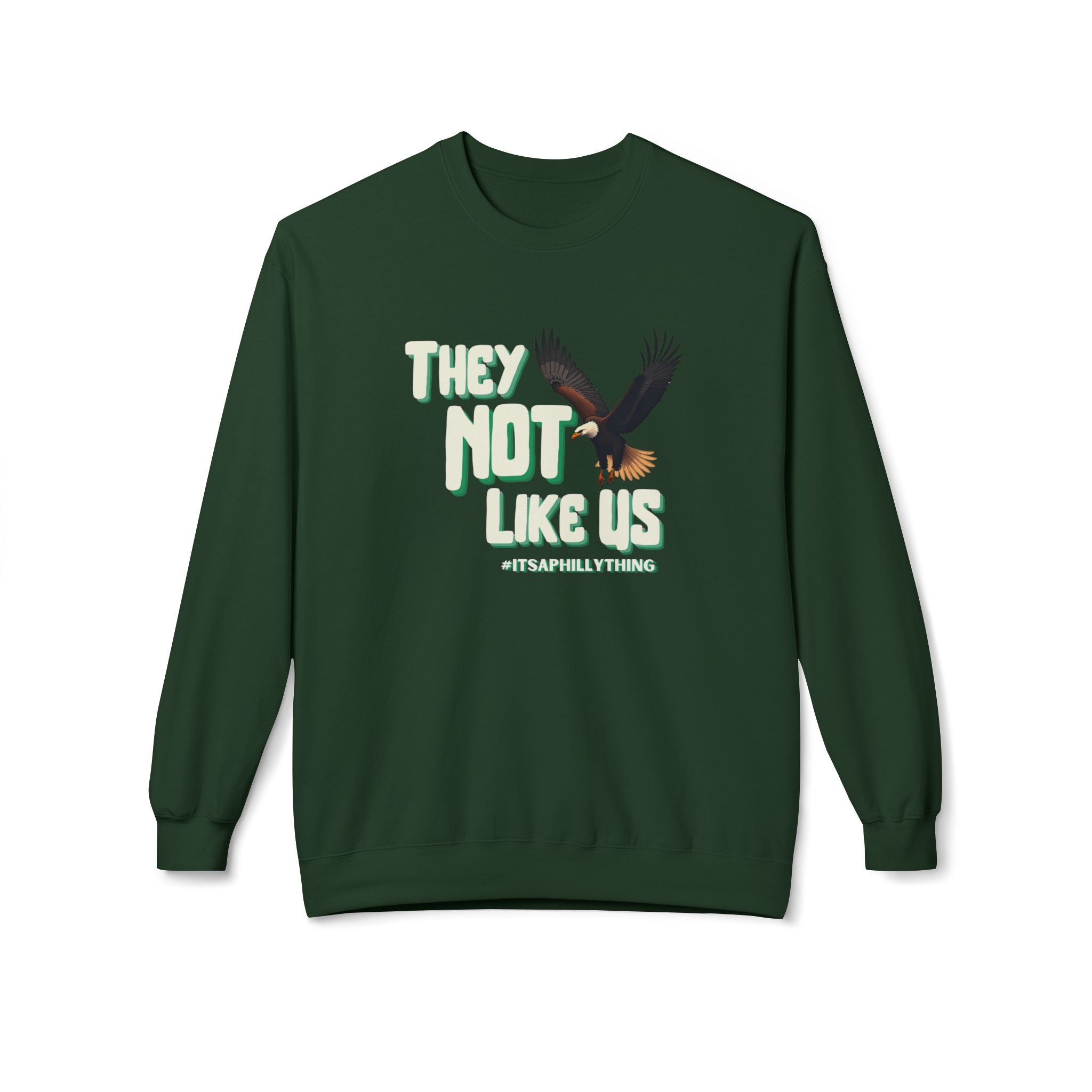 They Not Like Us Philly Unisex Midweight Softstyle Fleece Crewneck Sweatshirt