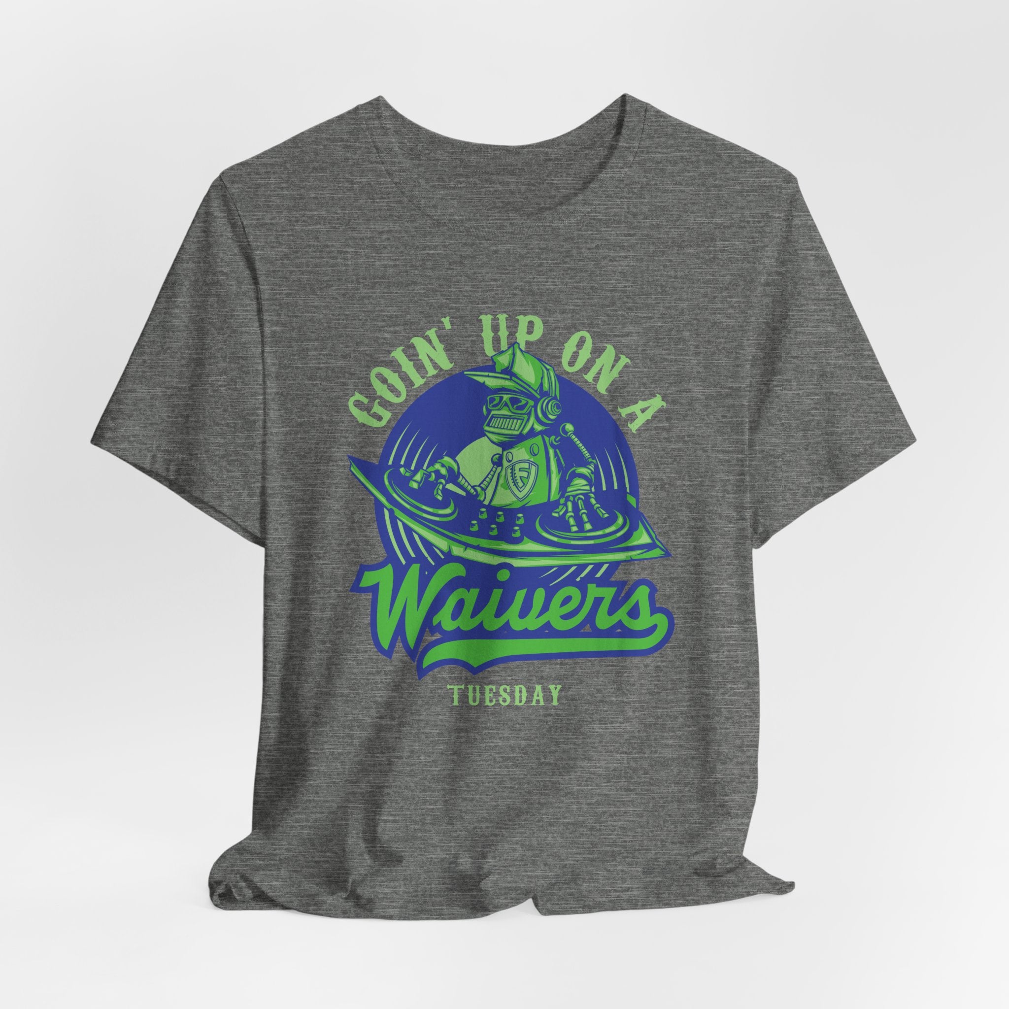 Going Up on A Waivers Tuesday Unisex Jersey Short Sleeve Tee - Green