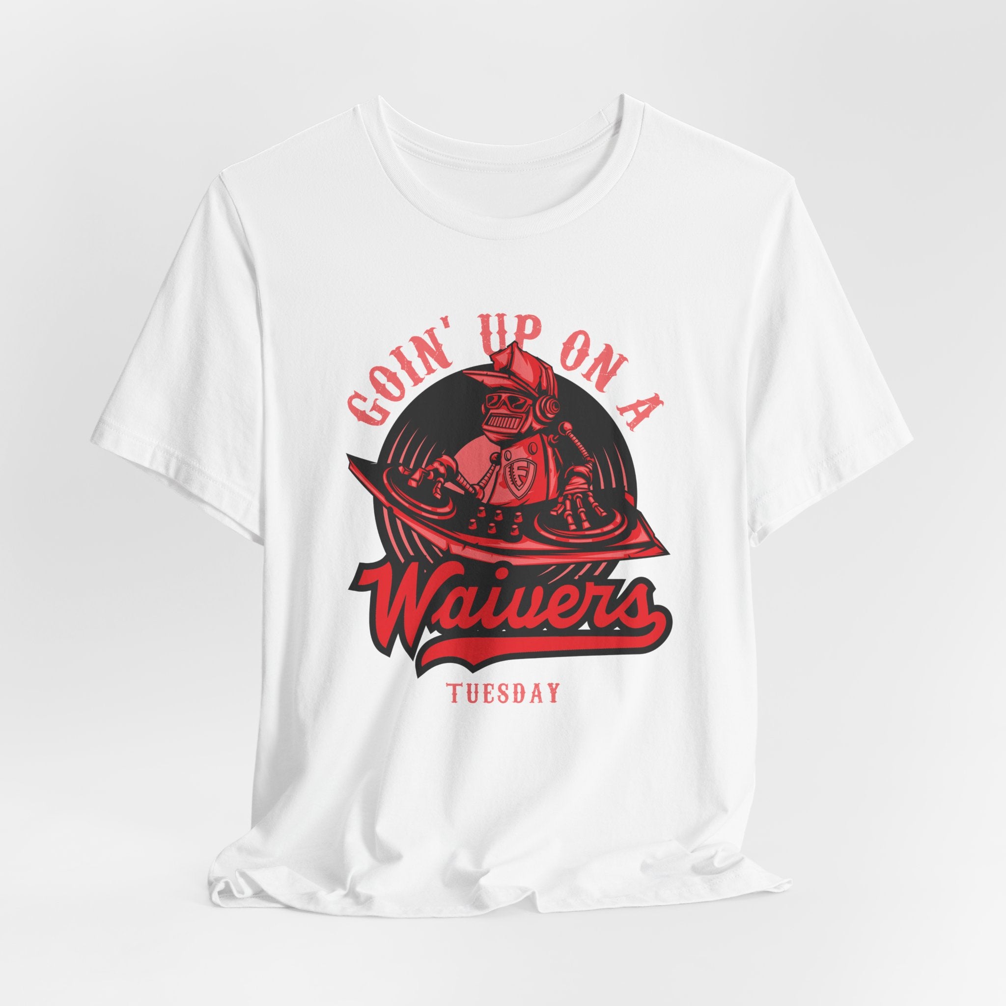 Going Up on A Waiver Tuesday Unisex Jersey Short Sleeve Tee - Red