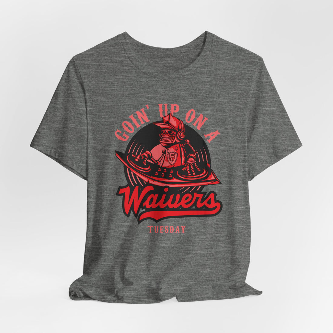 Going Up on A Waiver Tuesday Unisex Jersey Short Sleeve Tee - Red