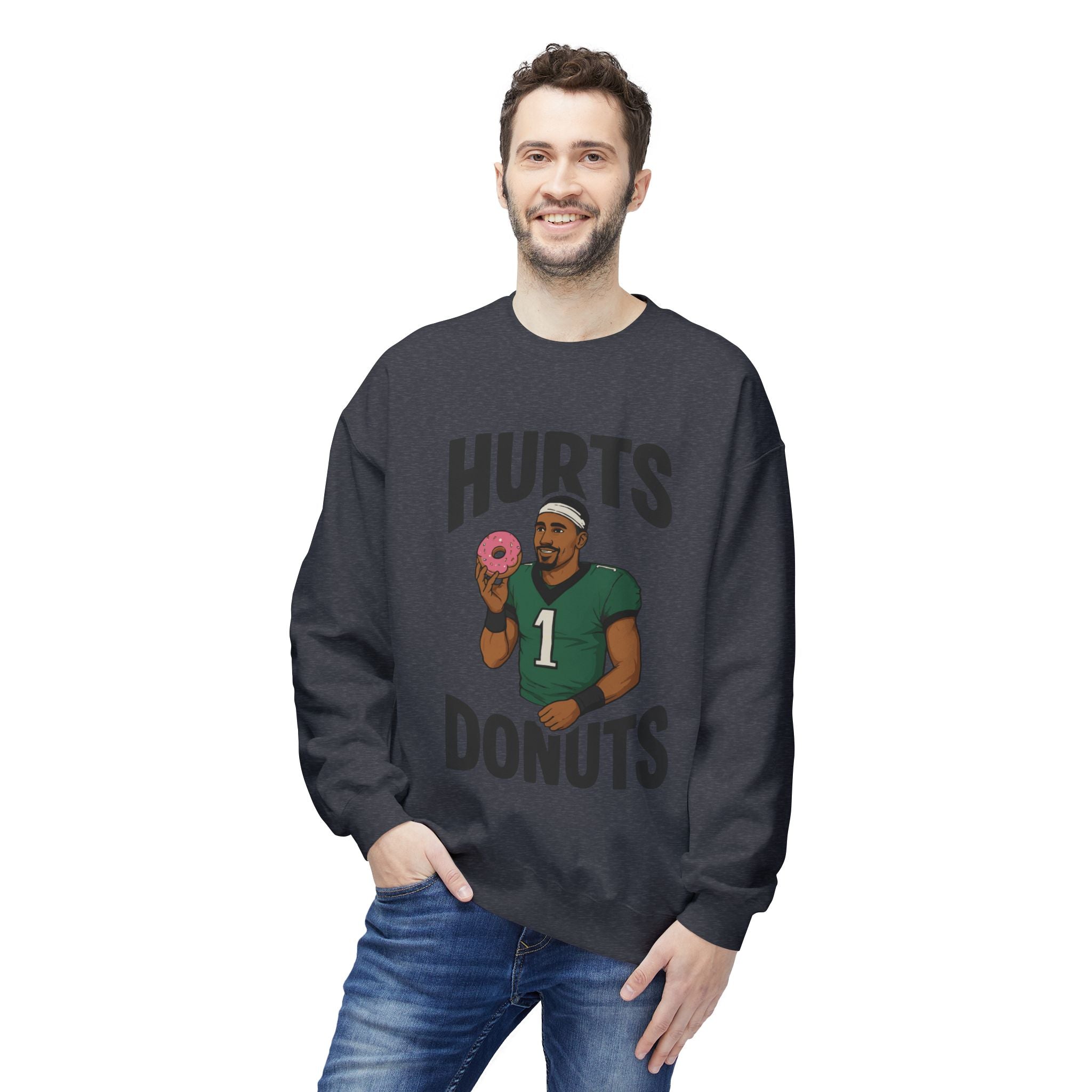 Hurts Donuts Sweatshirt — Philly Football Fan Crewneck