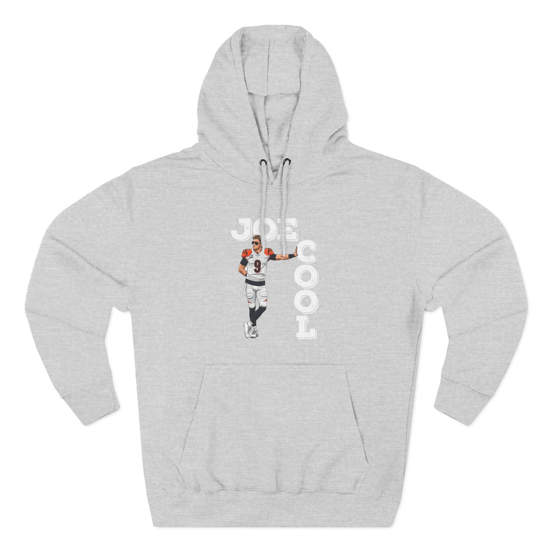 Joe Cool Football Hoodie — All-White Font
