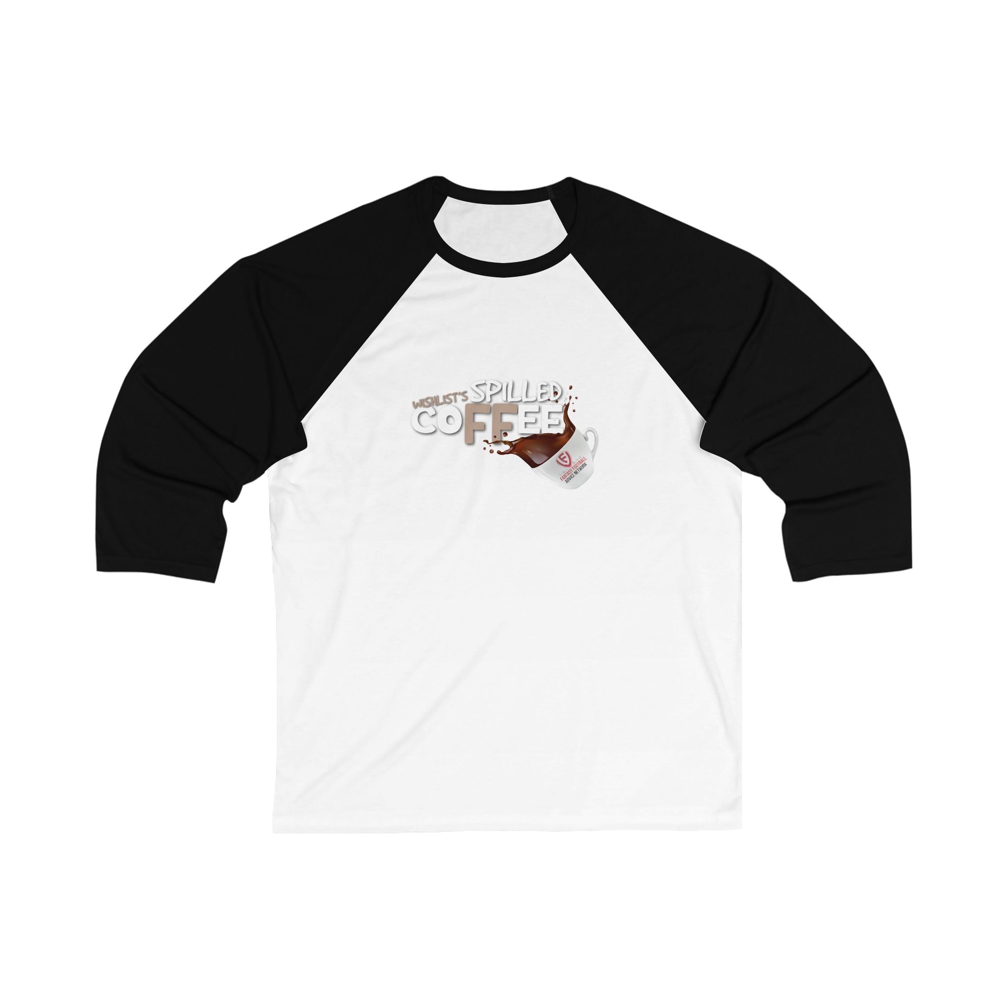Spilled Coffee FFAN Unisex 3\4 Sleeve Baseball Tee