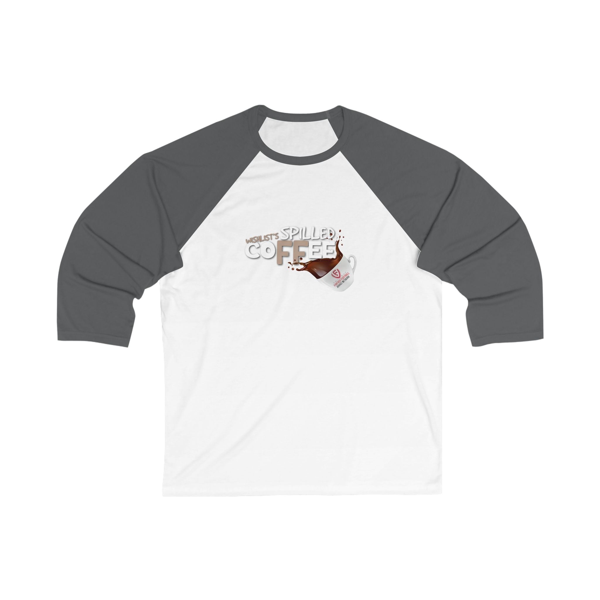 Spilled Coffee FFAN Unisex 3\4 Sleeve Baseball Tee