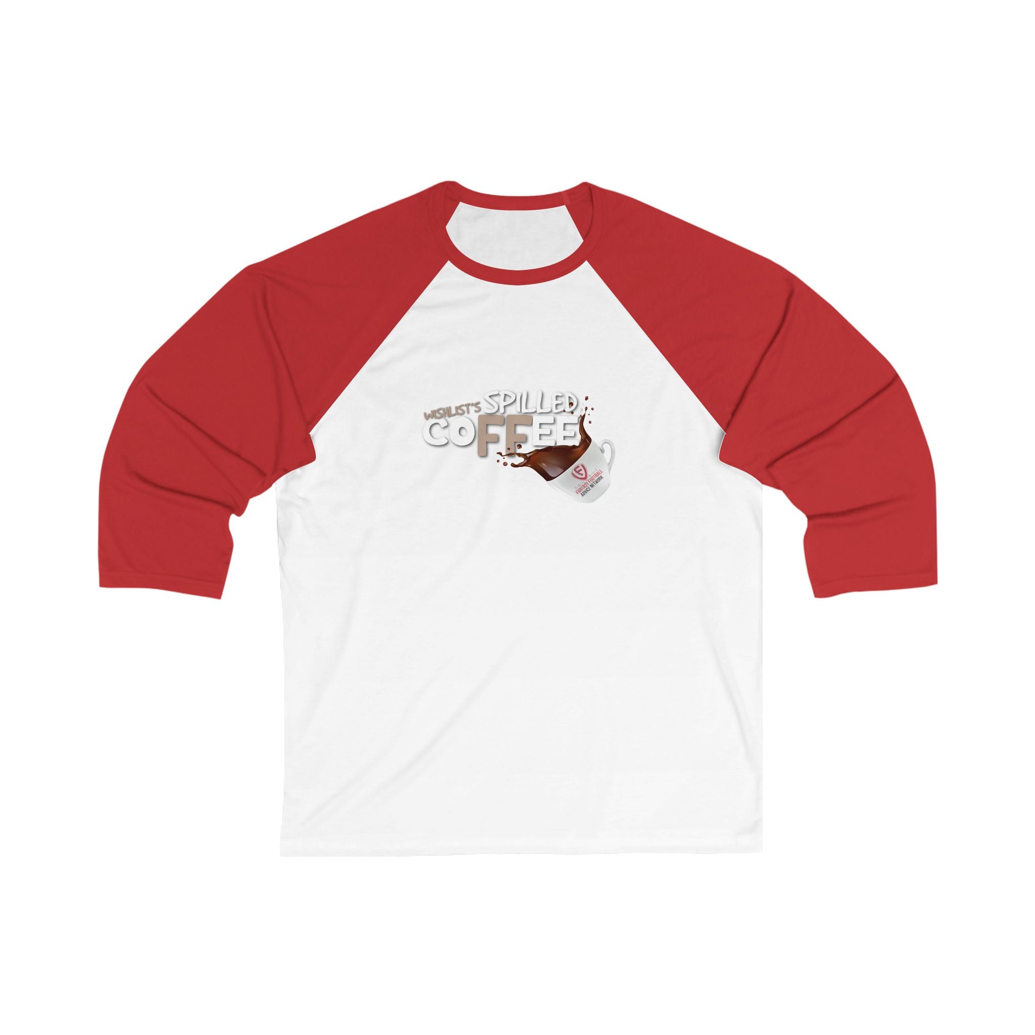 Spilled Coffee FFAN Unisex 3\4 Sleeve Baseball Tee