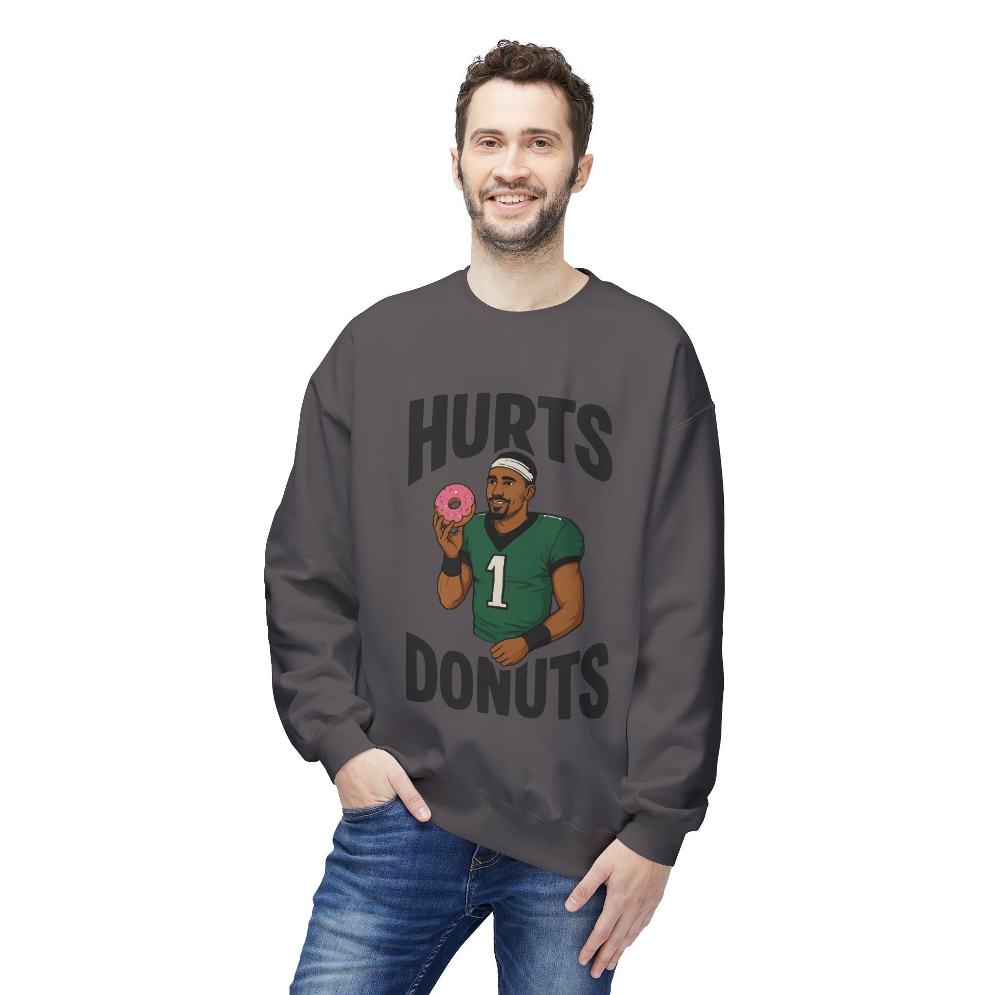 Hurts Donuts Sweatshirt — Philly Football Fan Crewneck