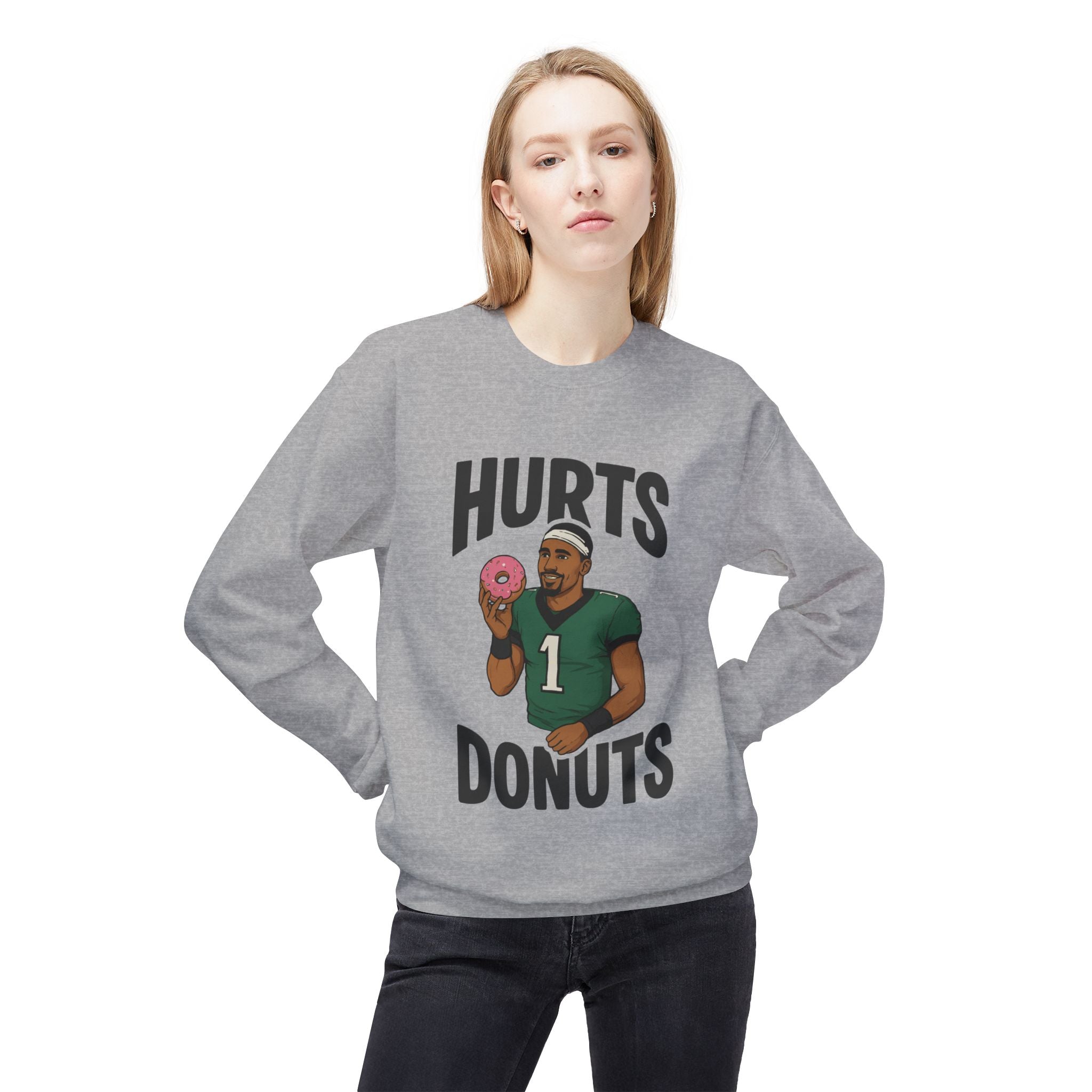 Hurts Donuts Sweatshirt — Philly Football Fan Crewneck