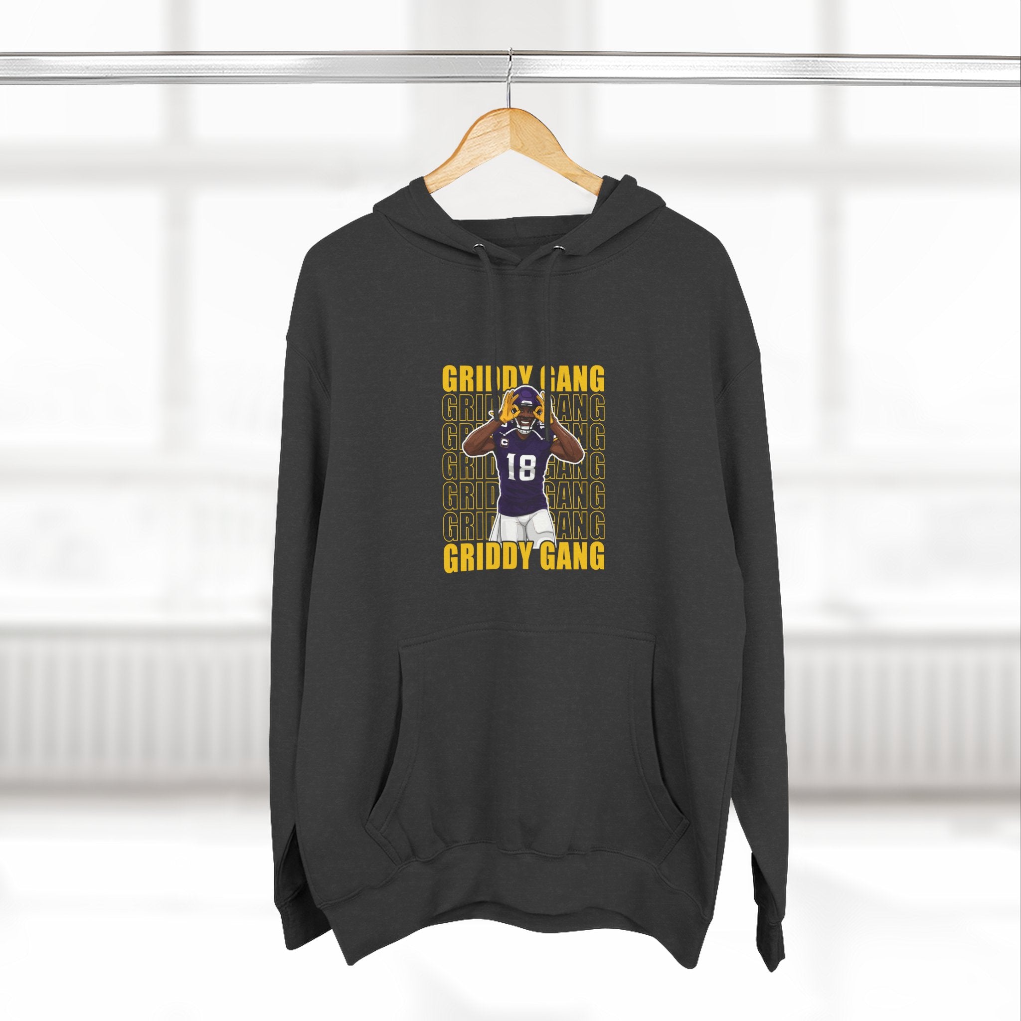 Gridy Gang Football Hoodie – Jettas Fleece Pullover