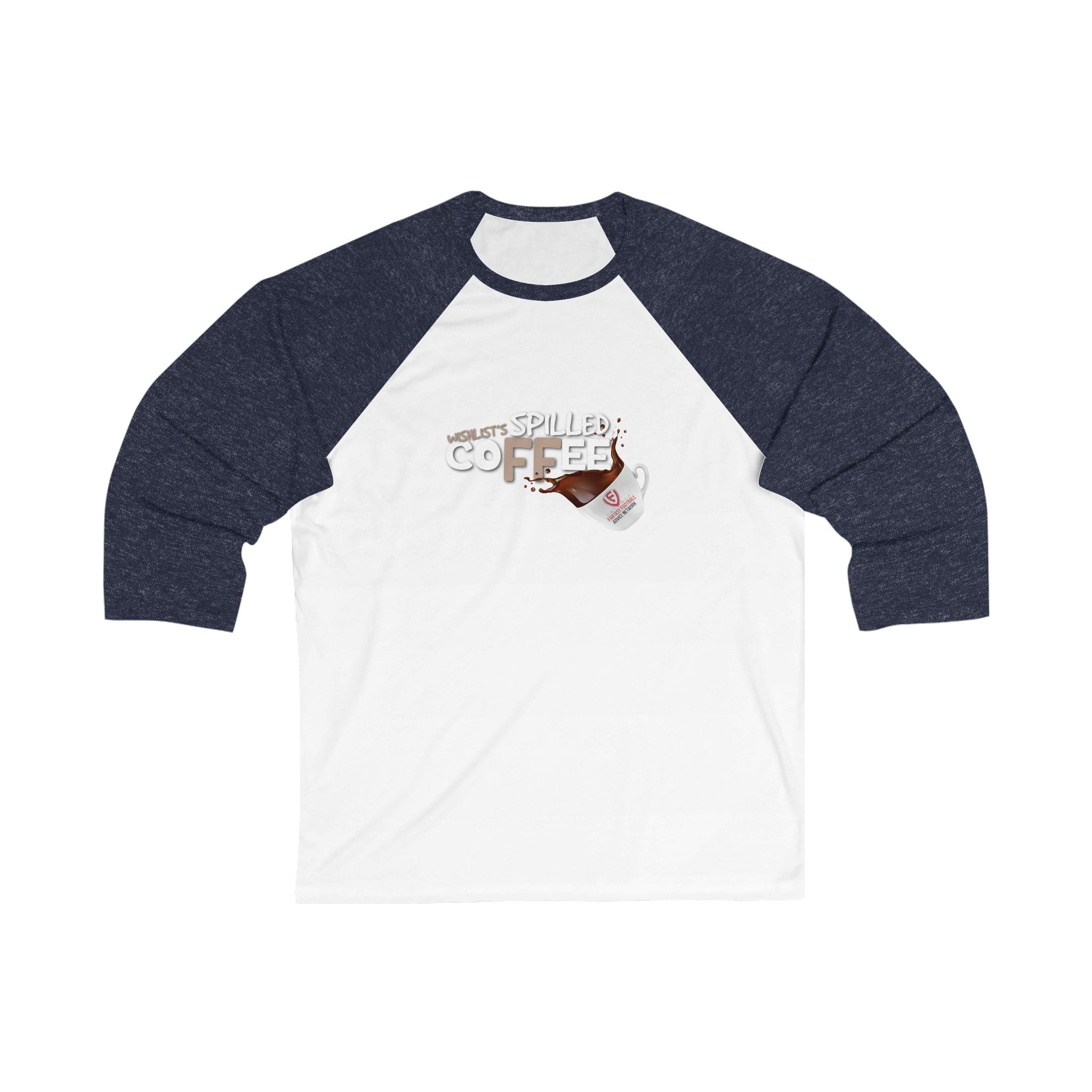 Spilled Coffee FFAN Unisex 3\4 Sleeve Baseball Tee