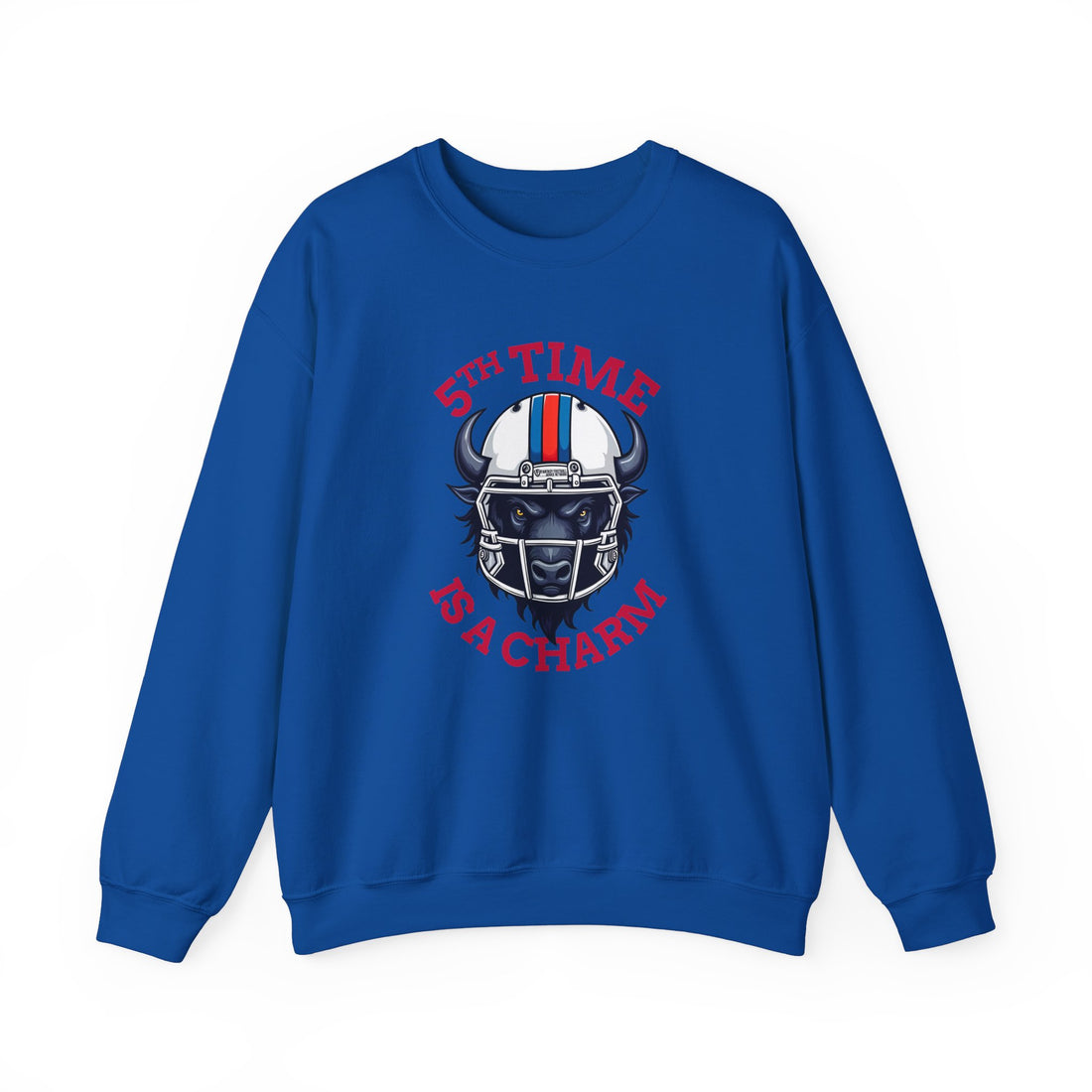5th Time is a Charm - Buffalo Unisex Heavy Blend™ Crewneck Sweatshirt