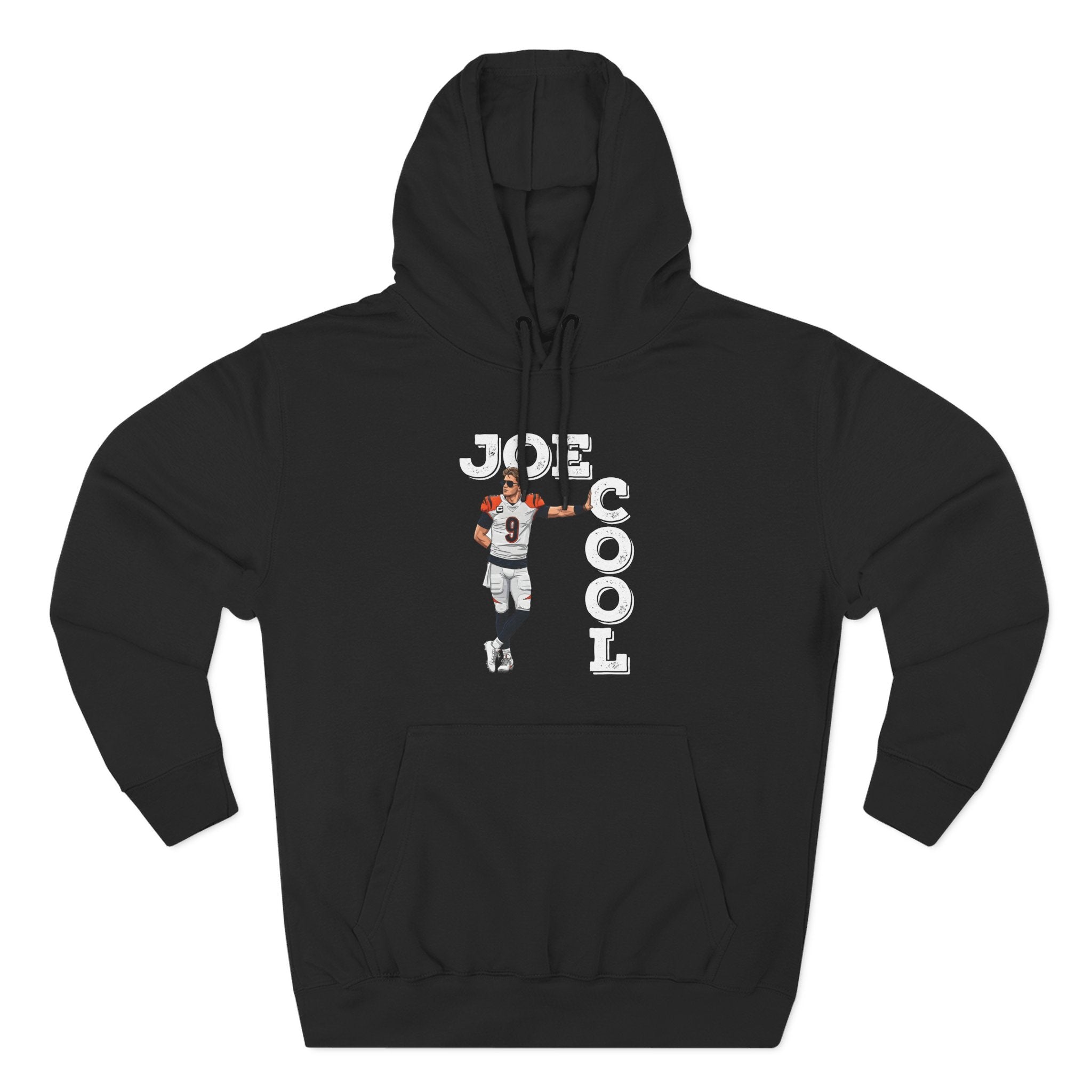 Joe Cool Football Hoodie — All-White Font