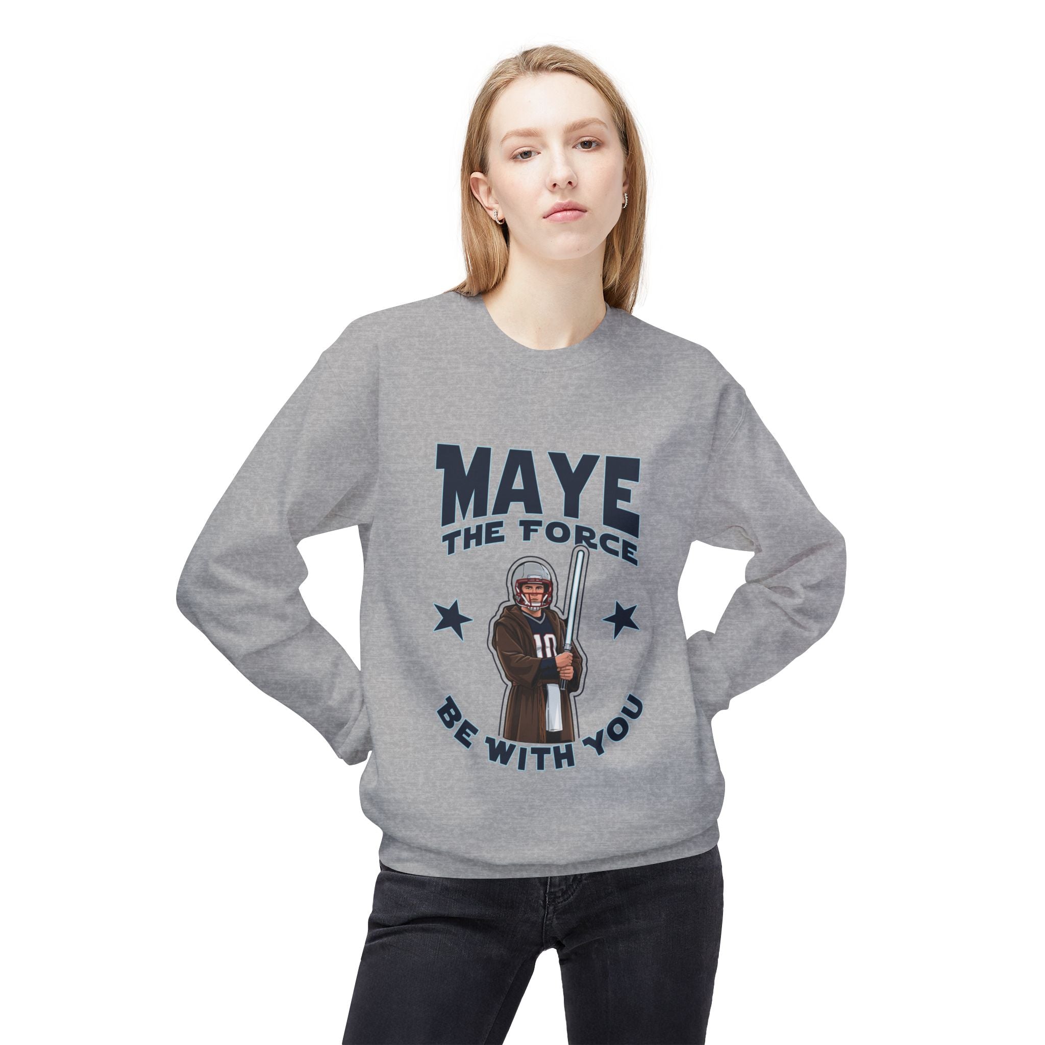 Maye the Force Be With You Jedi Crewneck Sweater