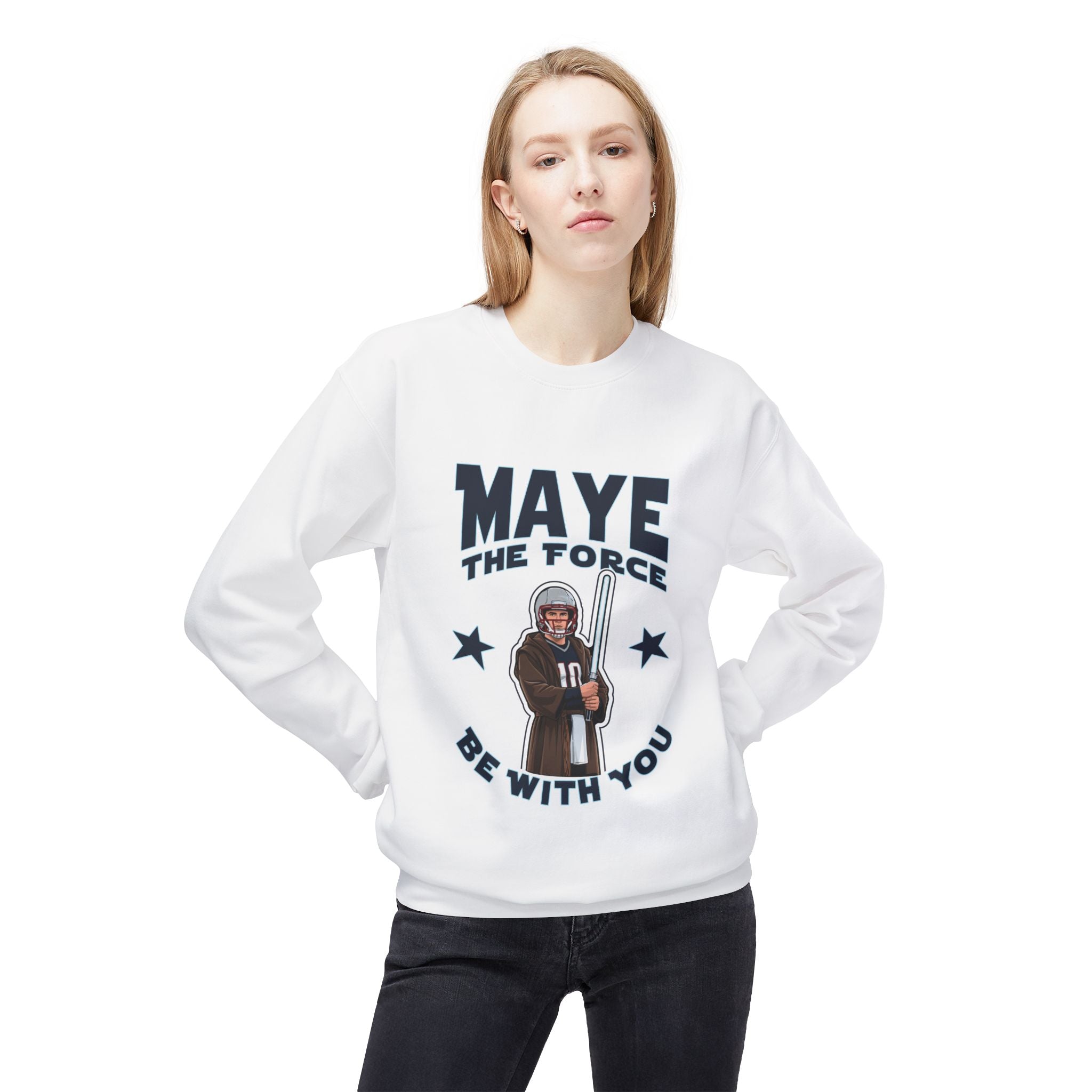 Maye the Force Be With You Jedi Crewneck Sweater