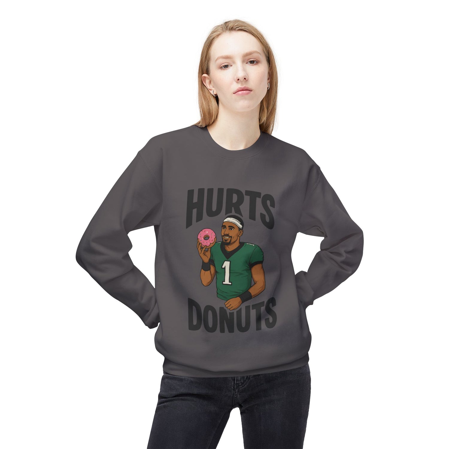 Hurts Donuts Sweatshirt — Philly Football Fan Crewneck