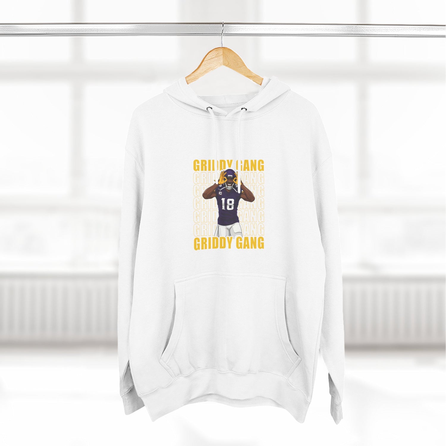 Gridy Gang Football Hoodie – Jettas Fleece Pullover