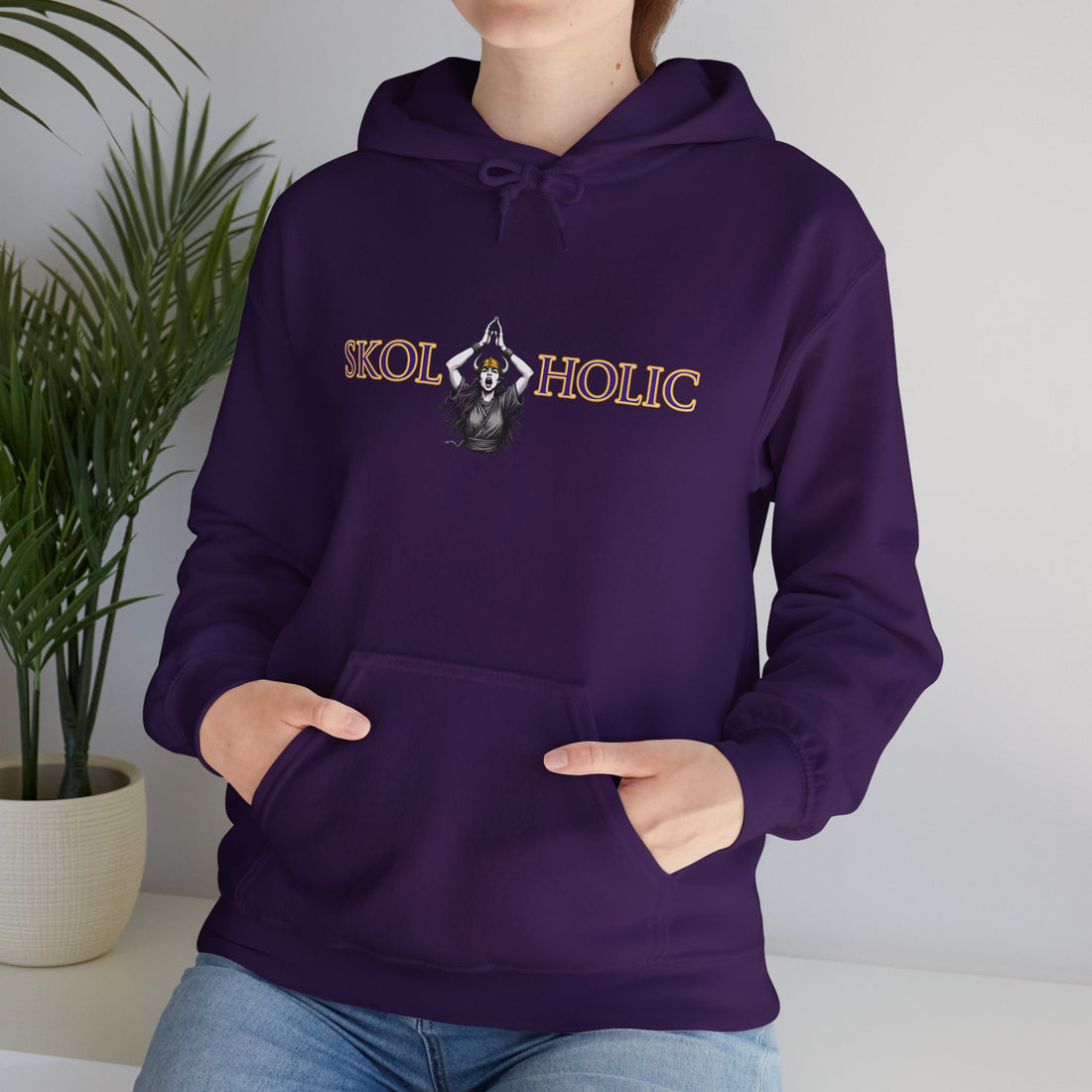 SKOL-A-HOLIC- Woman Unisex Heavy Blend™ Hooded Sweatshirt