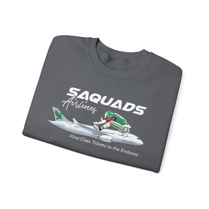 SaQuads Airlines Crewneck – First Class Tickets to the End Zone