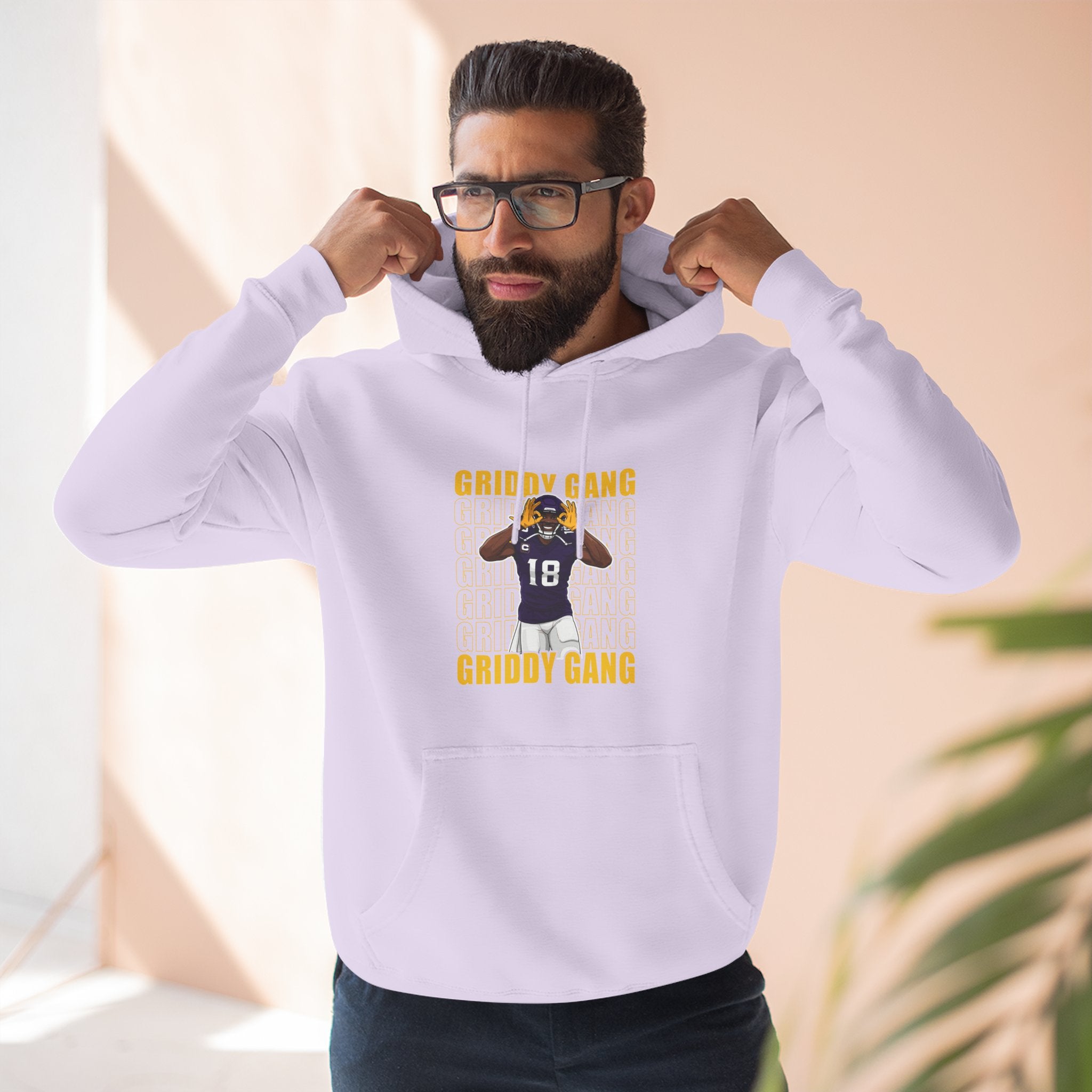 Gridy Gang Football Hoodie – Jettas Fleece Pullover