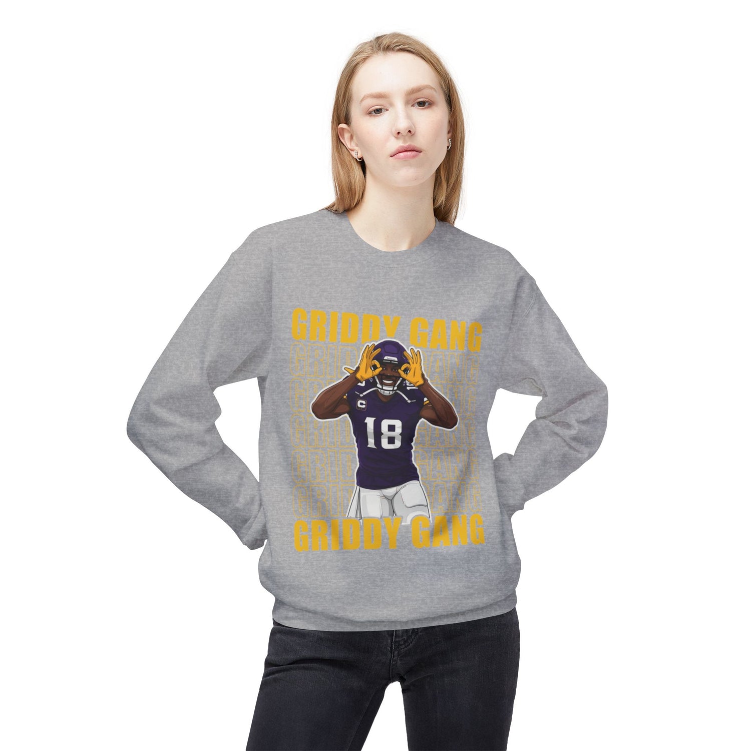 Griddy Gang Jettas Football Crewneck