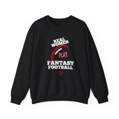 Real Women Play Fantasy Football Unisex Heavy Blend™ Crewneck Sweatshirt