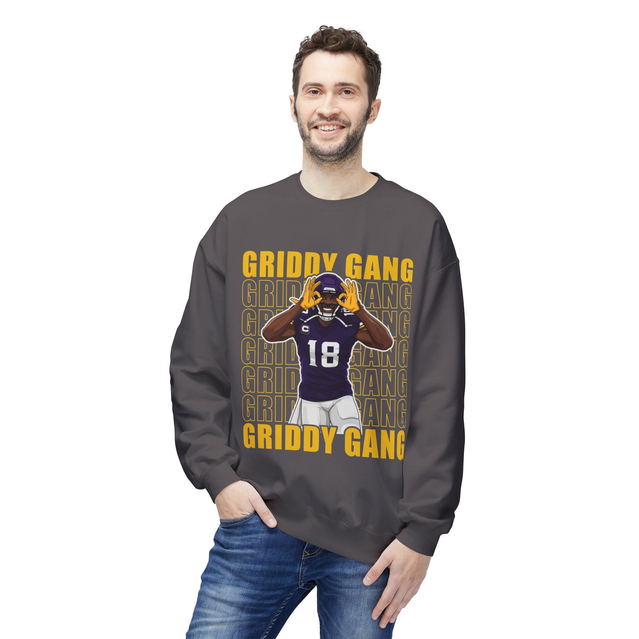 Griddy Gang Jettas Football Crewneck