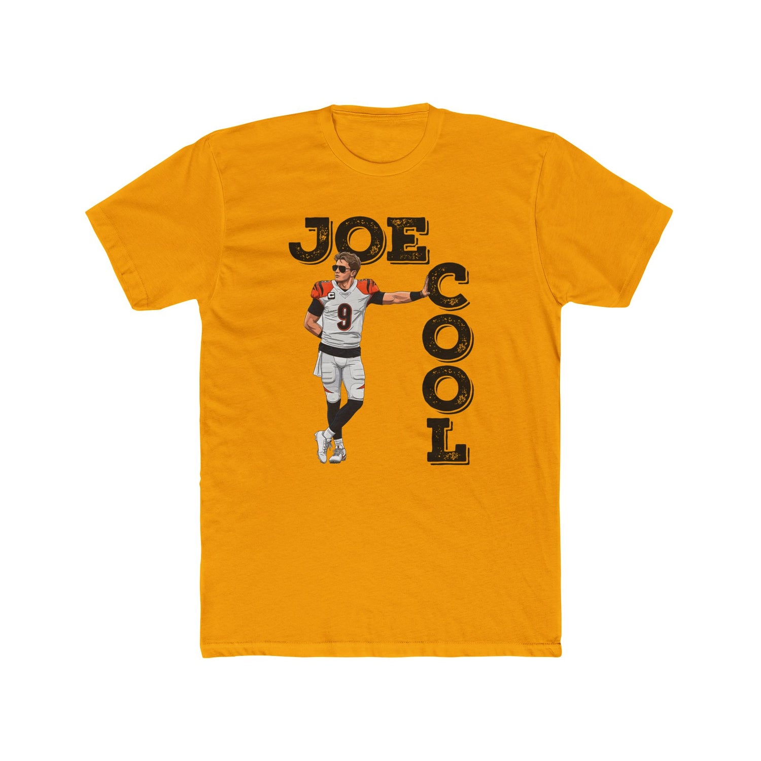 Joe Cool Cincinnati T-Shirt All-Black Font