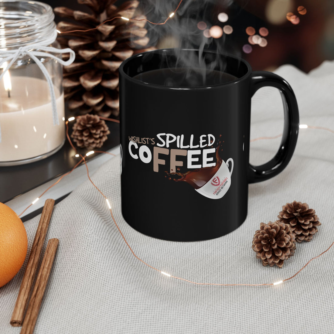 Spilled Coffee - FFAN Black Mug (11oz, 15oz)