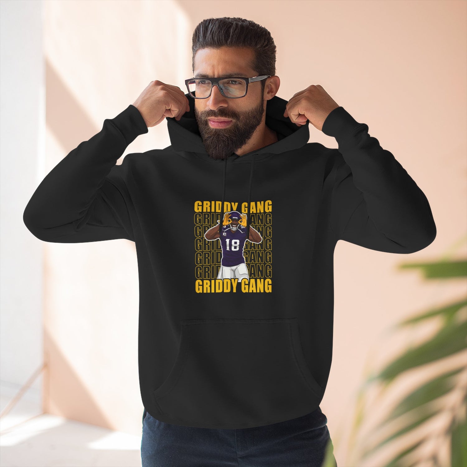 Gridy Gang Football Hoodie – Jettas Fleece Pullover