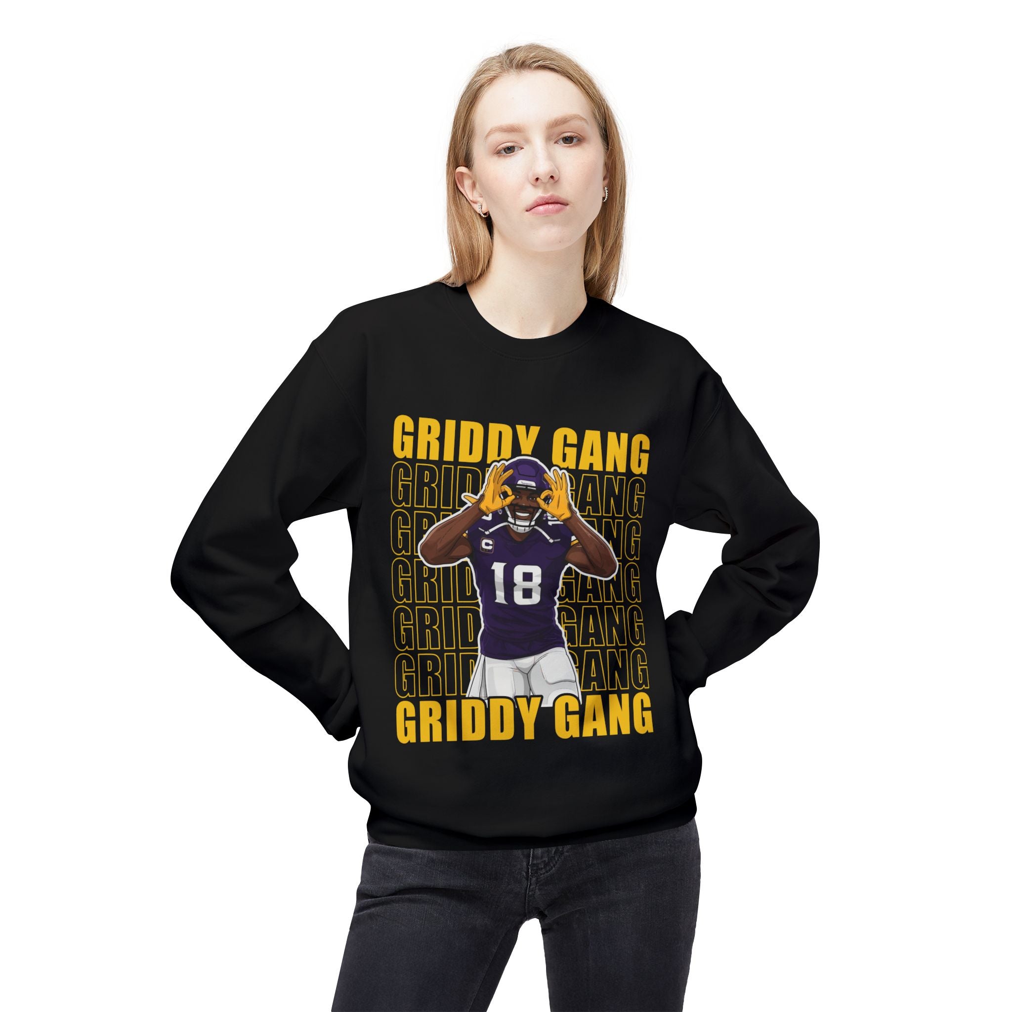 Griddy Gang Jettas Football Crewneck