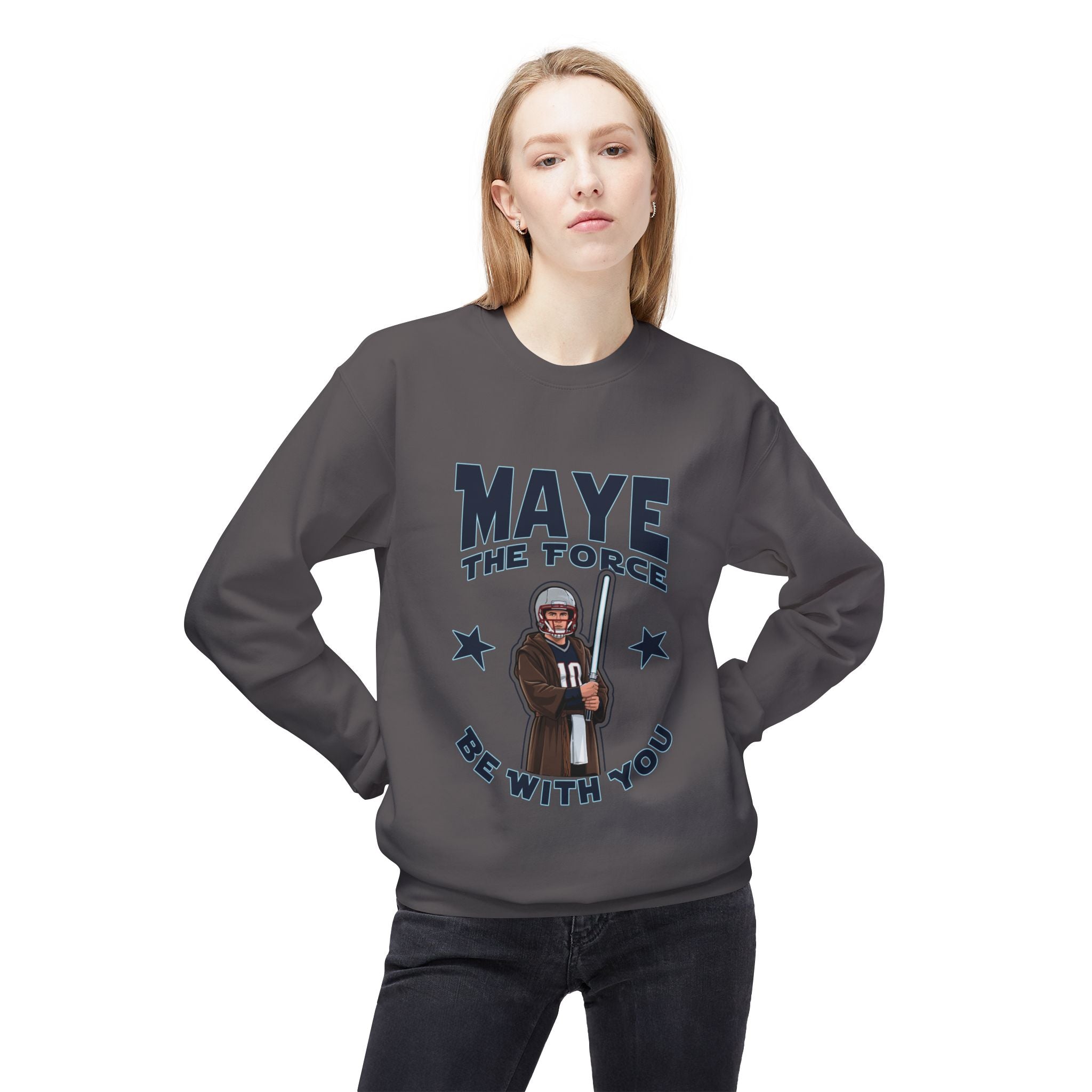 Maye the Force Be With You Jedi Crewneck Sweater