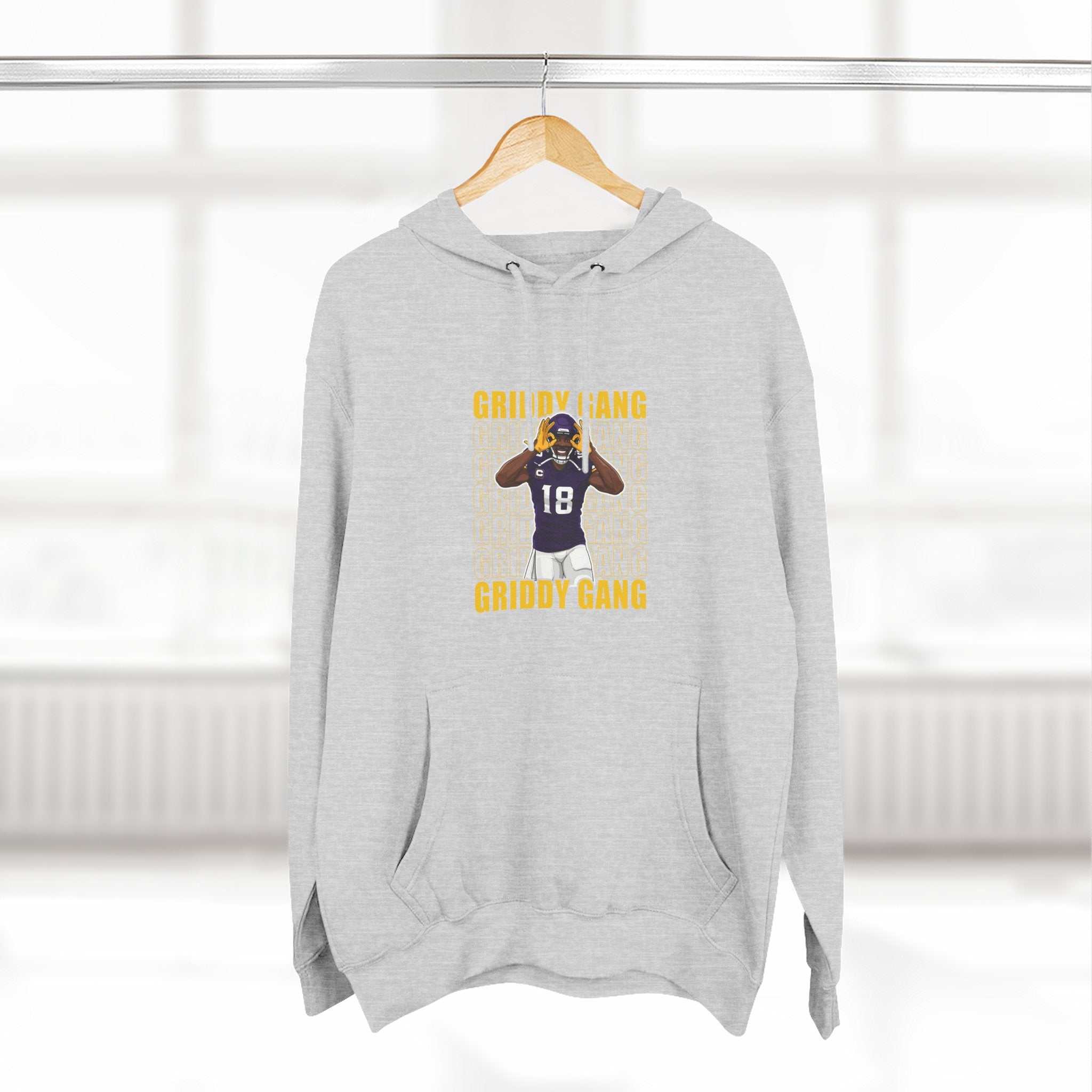 Gridy Gang Football Hoodie – Jettas Fleece Pullover