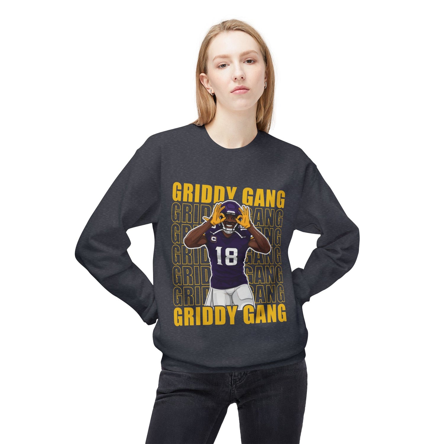Griddy Gang Jettas Football Crewneck