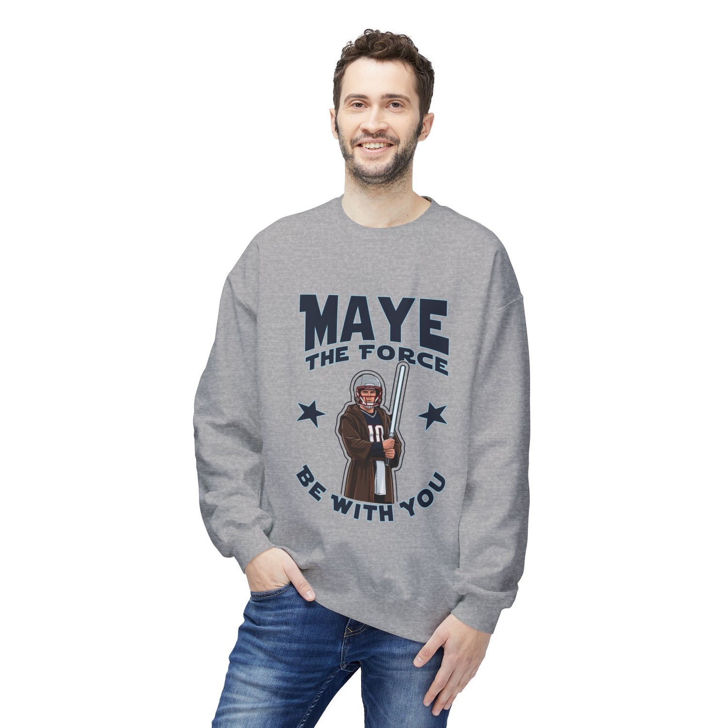 Maye the Force Be With You Jedi Crewneck Sweater