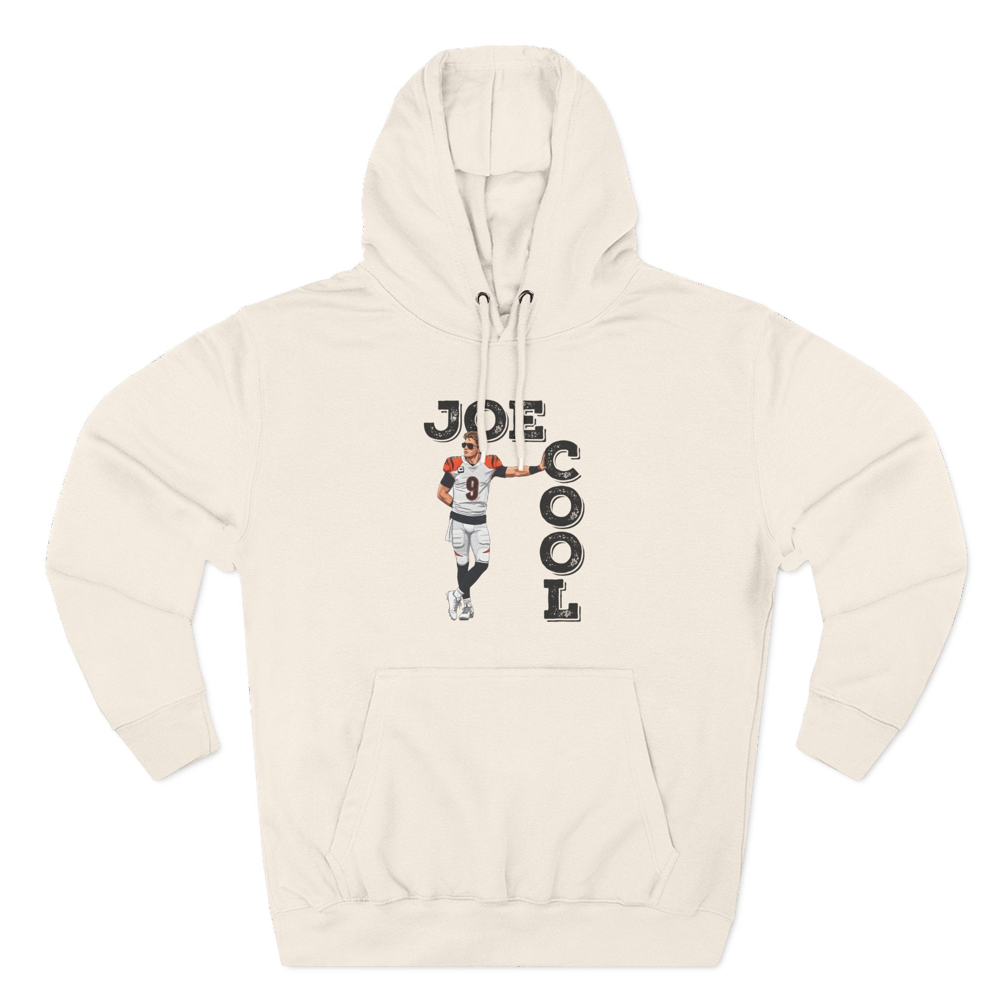 Joe Cool Football Hoodie — All-Black Font