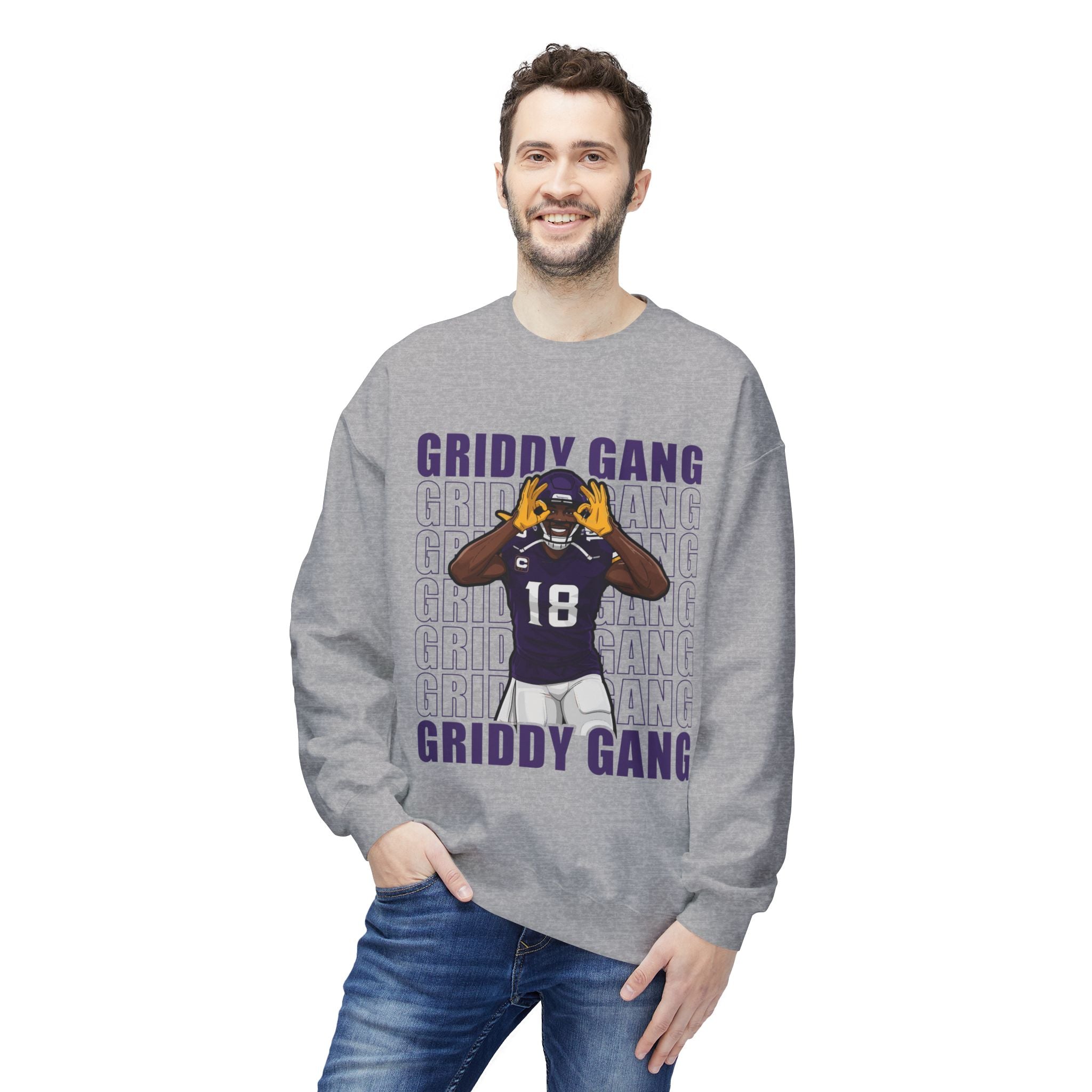 Griddy Gang Football Crewneck Sweatshirt - Jettas