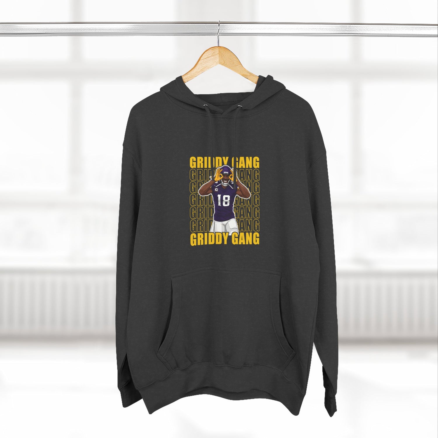 Gridy Gang Football Hoodie – Jettas Fleece Pullover