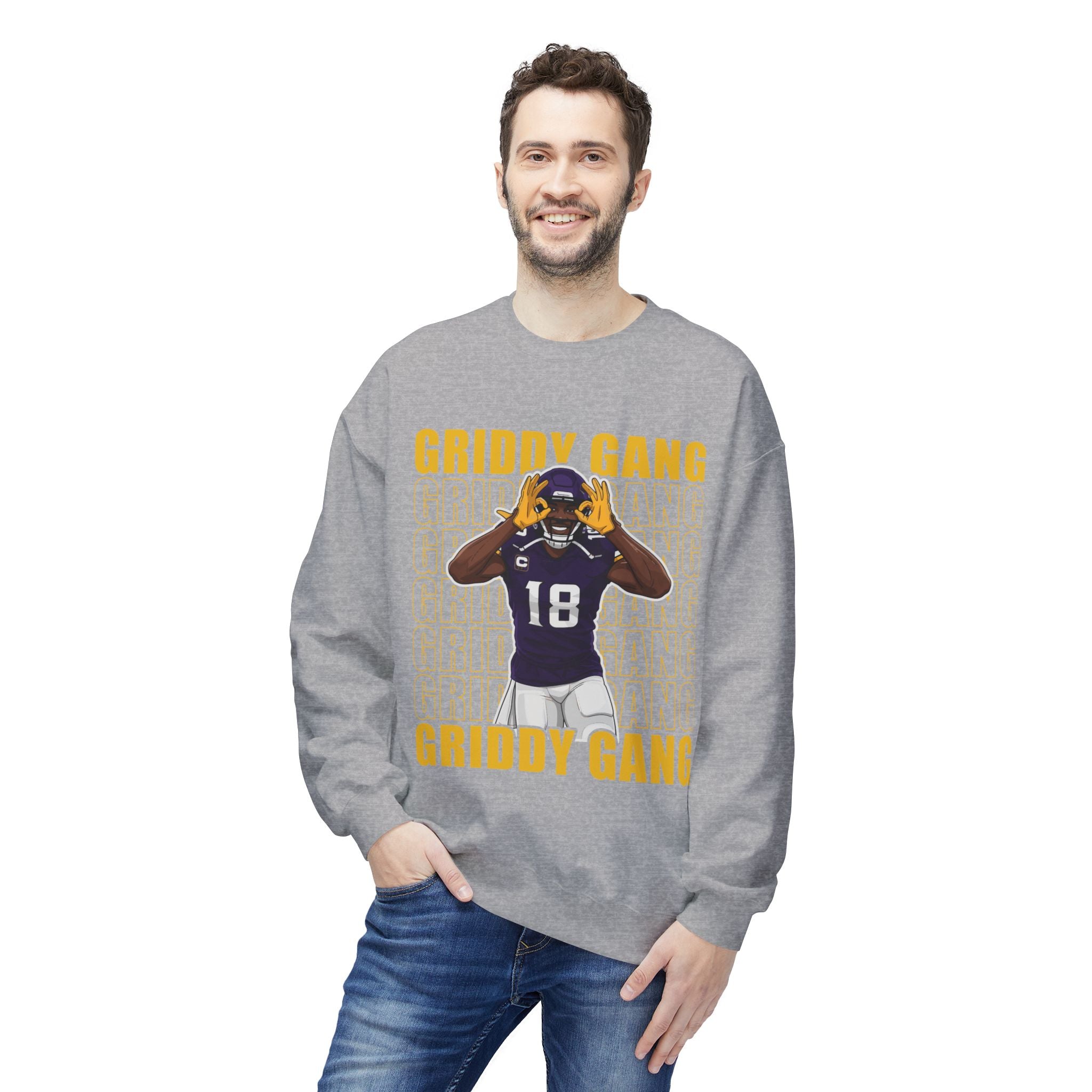 Griddy Gang Jettas Football Crewneck