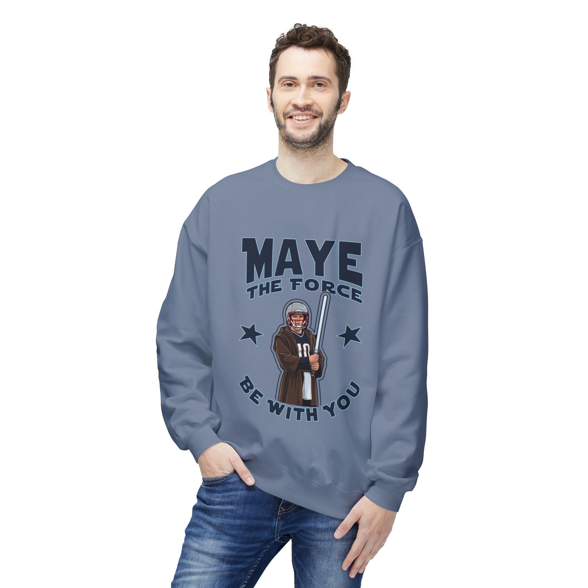 Maye the Force Be With You Jedi Crewneck Sweater