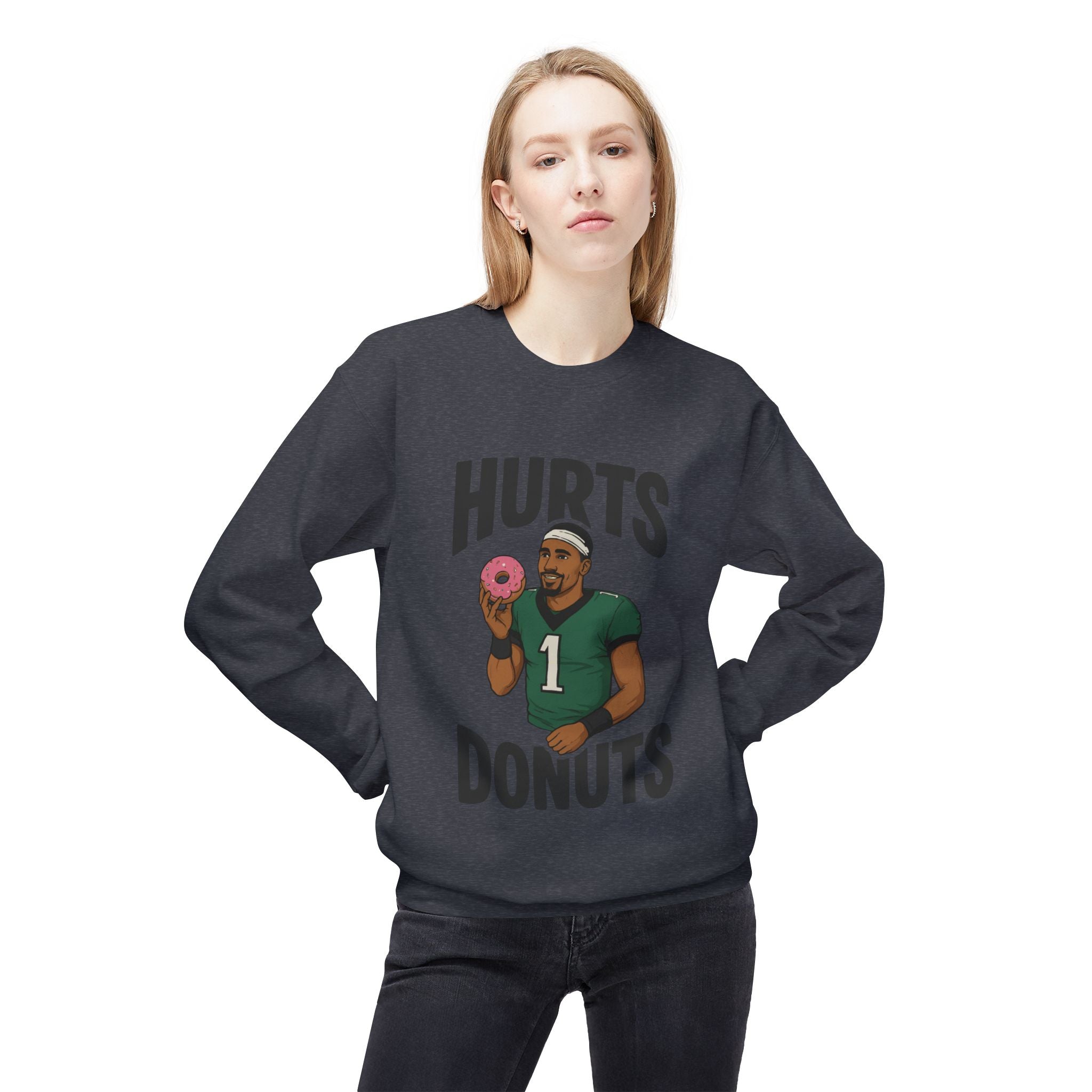 Hurts Donuts Sweatshirt — Philly Football Fan Crewneck